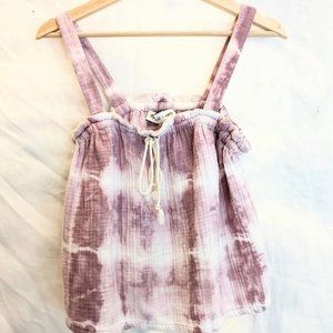 RARE PURPLE MADEWELL X WARM COLLAB TIE DYE TANK TOP